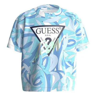 Guess SS SHIRT Rövid ujjú pólók Kék