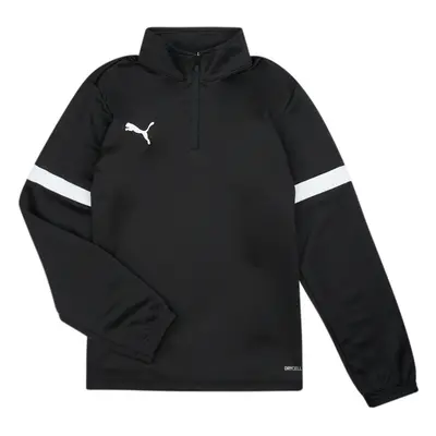 Puma INDIVIDUAL RISE 1/4 ZIP Hosszú ujjú pólók Fekete