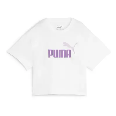 Puma GRILS LOGO CROPPED TEE Rövid ujjú pólók Fehér