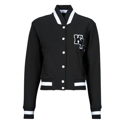 Karl Lagerfeld varsity sweat jacket Dzsekik Fekete