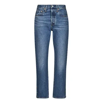 Levis 501® CROP Boyfriend farmerek Kék