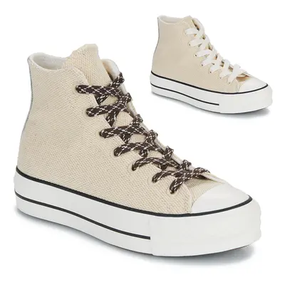 Converse CHUCK TAYLOR ALL STAR LIFT Magas szárú edzőcipők Bézs