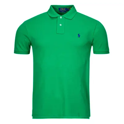 Polo Ralph Lauren POLO AJUSTE SLIM FIT EN COTON BASIC MESH Rövid ujjú galléros pólók Zöld