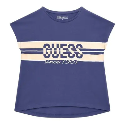 Guess SS SHIRT Rövid ujjú pólók Kék