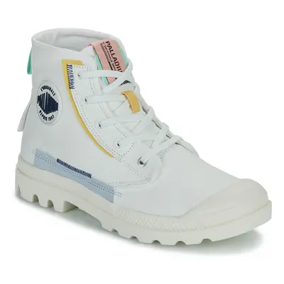 Palladium PAMPA UNDERLAYER Magas szárú edzőcipők Fehér