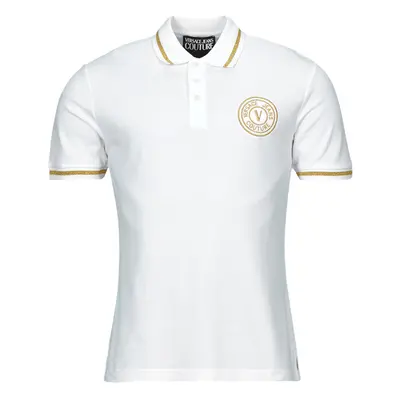 Versace Jeans Couture 76GAGT02 Rövid ujjú galléros pólók Fehér