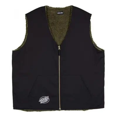 Santa Cruz Hideout reversible vest Kabátok / Blézerek Fekete