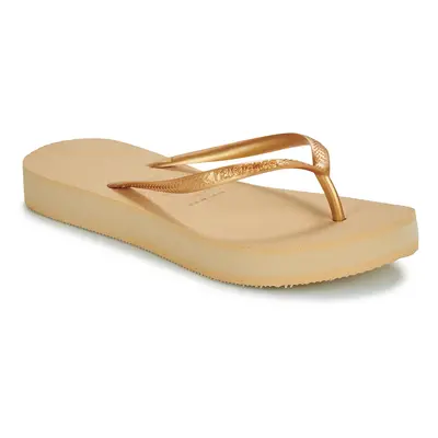 Havaianas FLATFORM Lábujjközös papucsok Bézs