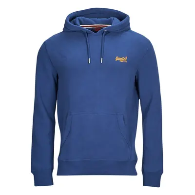 Superdry ESSENTIAL LOGO HOODIE Pulóverek Tengerész