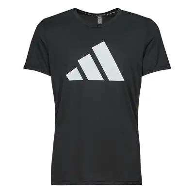 adidas RUN IT TEE Rövid ujjú pólók Fekete