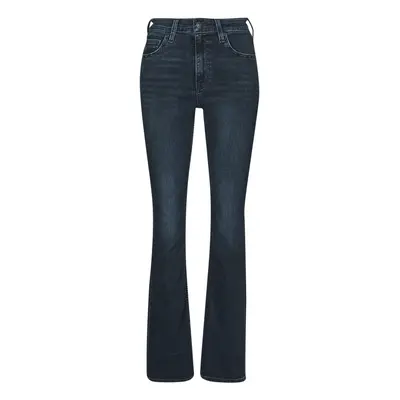 Levis 725 HIGH RISE SLIT BOOTCUT Bootcut farmerek Kék