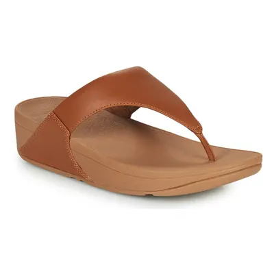 FitFlop LULU LEATHER TOEPOST Lábujjközös papucsok Barna