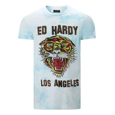 Ed Hardy Los tigre t-shirt turquesa Rövid ujjú pólók Kék