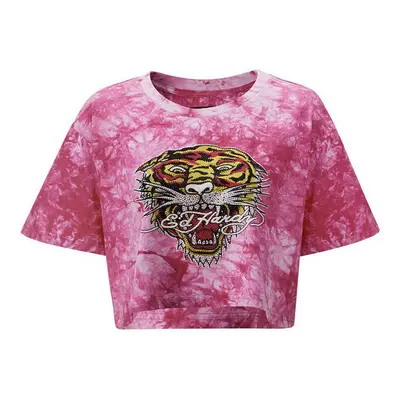 Ed Hardy Los tigre grop top hot pink Pólók / Galléros Pólók Rózsaszín