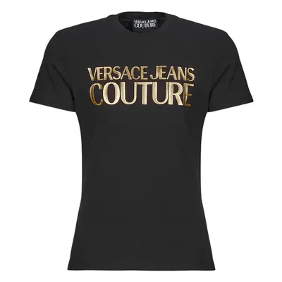 Versace Jeans Couture 76GAHT00 Rövid ujjú pólók Fekete