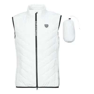 Emporio Armani EA7 PREMIUM SHIELD DOWN WAISTCOAT Steppelt kabátok Fehér