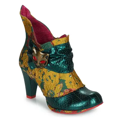 Irregular Choice Miaow Bokacsizmák Zöld