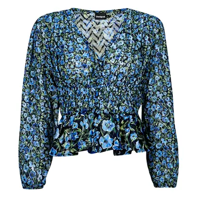 Desigual BLUS_ZOÉ Blúzok Kék