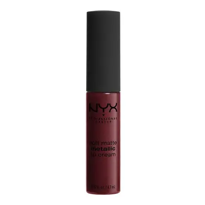 Nyx Professional Make Up Soft Matte Metallic Cream Lipstick - Budapest Rúzs Barna