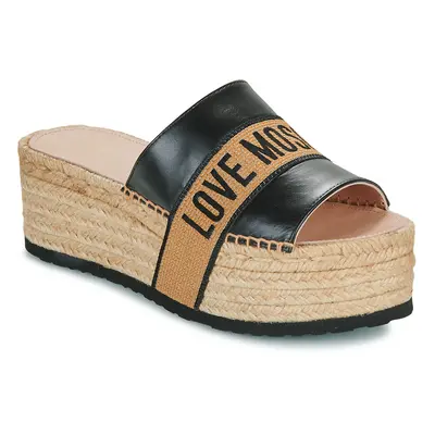 Love Moschino MULE RIBBON Papucsok Fekete