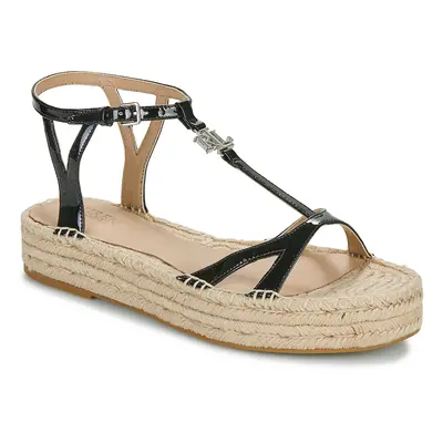 Lauren Ralph Lauren PAYTON-ESPADRILLES-FLAT Szandálok / Saruk Fekete