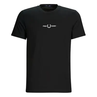 Fred Perry EMBROIDERED T-SHIRT Rövid ujjú pólók Fekete