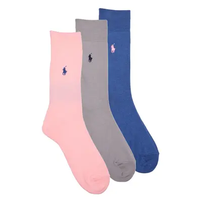 Polo Ralph Lauren 84023PK-MERC 3PK-CREW SOCK-3 PACK Zoknik Sokszínű