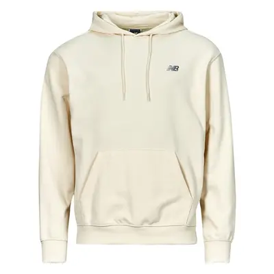 New Balance BRUSHED SMALL LOGO HOODIE Pulóverek Bézs