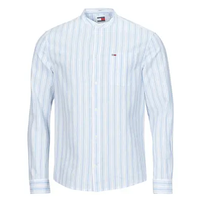 Tommy Jeans TJM MAO STRIPE LINEN BLEND SHIRT Hosszú ujjú ingek Sokszínű