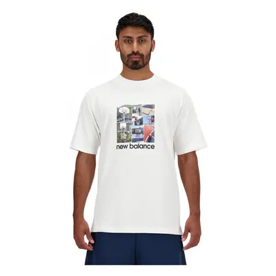 New Balance Hoops graphic t-shirt Pólók / Galléros Pólók Fehér