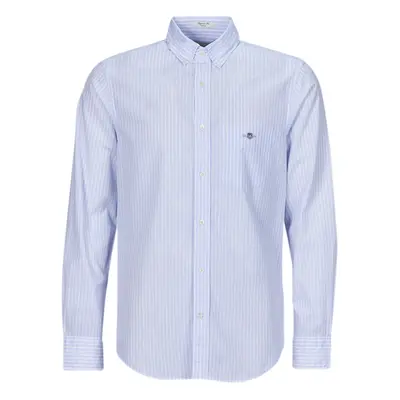 Gant REG POPLIN STRIPE SHIRT Hosszú ujjú ingek Kék