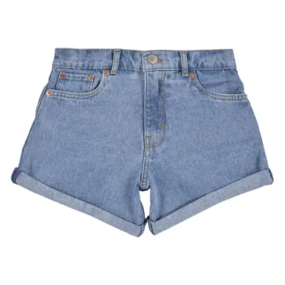 Levis MINI MOM SHORT W/ ROLL CUF Rövidnadrágok Kék