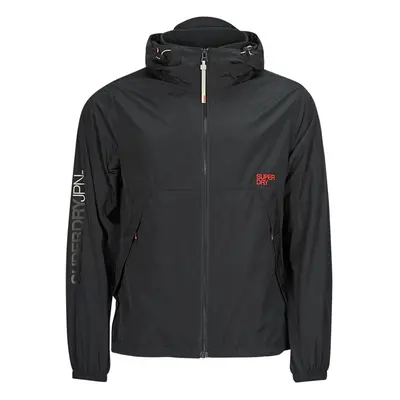 Superdry HOODED WINDBREAKER JKT Dzsekik Fekete