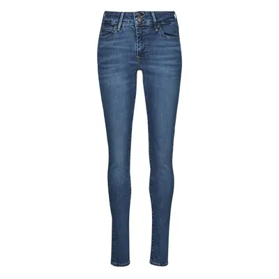 Levis 711 DOUBLE BUTTON Skinny farmerek Kék