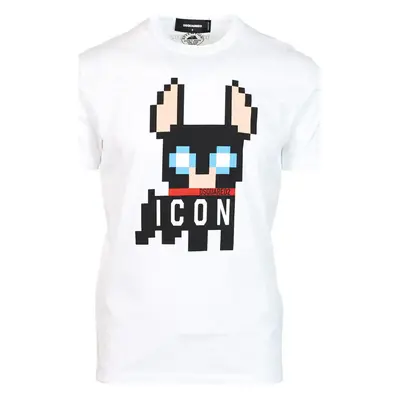 Dsquared T-shirt Cyro Pixélé Pulóverek Fehér