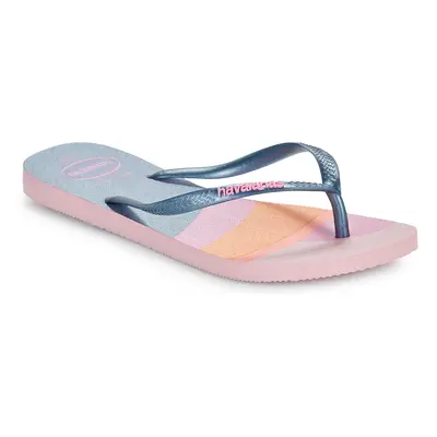 Havaianas SLIM PALETTE GLOW Lábujjközös papucsok Kék