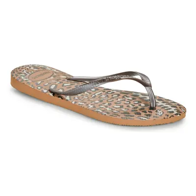 Havaianas SLIM ANIMALS Lábujjközös papucsok Barna