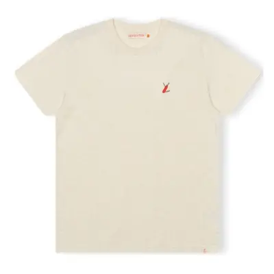 Revolution T-Shirt Regular 1343 SUR - Off-White/Melange Pólók / Galléros Pólók Fehér