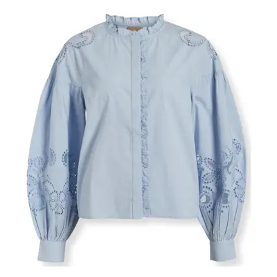 Vila Faye Shirt L/S - Skyway Blúzok Kék