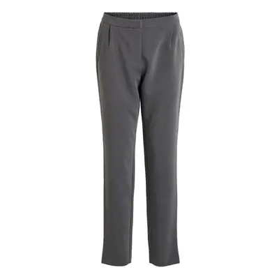 Vila Piper Pants - Dark Grey Melange Nadrágok Szürke