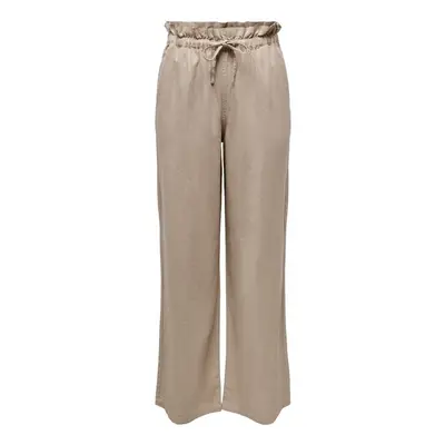 Only Pants Caro Wide - Oxford Tan Nadrágok Bézs