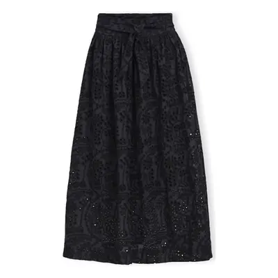 Object Bodie Skirt - Black/Denim Blue Szoknyák Fekete