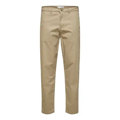 Selected Noos Slim Tape New Miles Pants - Greige Nadrágok Bézs