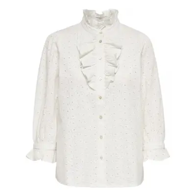 La Strada Camisa Neela Broderie - Star White Blúzok Fehér