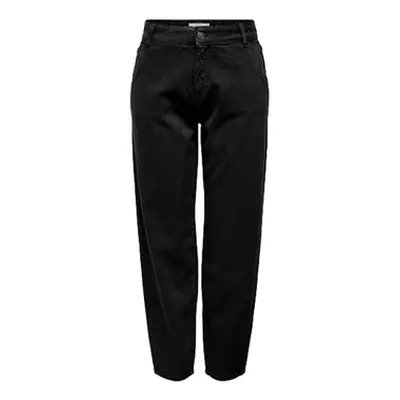 Only Troy Col Jeans - Black Egyenes szárú farmerek Fekete