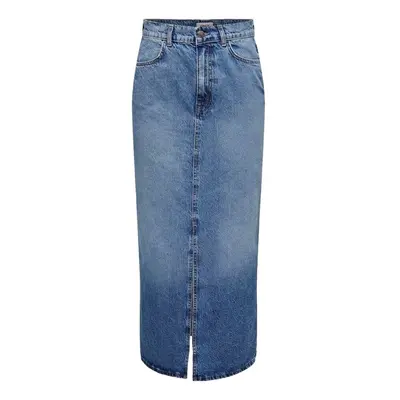 Only Noos Cilla Long Skirt - Medium Blue Denim Szoknyák Kék