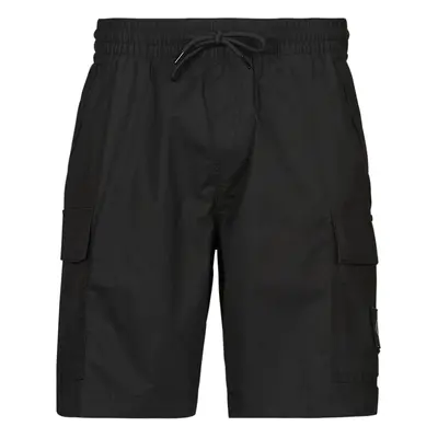 Calvin Klein Jeans WASHED CARGO SHORT Rövidnadrágok Fekete