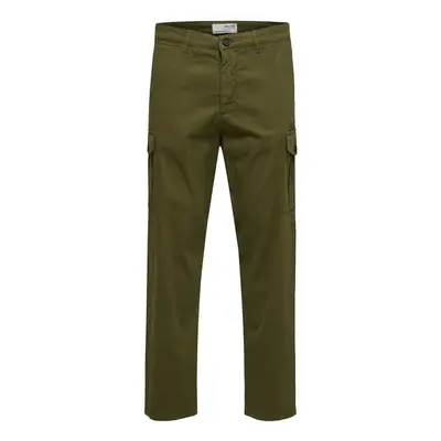 Selected Noos Slim Tapered Wick Cargo Pants - Winter Moss Nadrágok Zöld