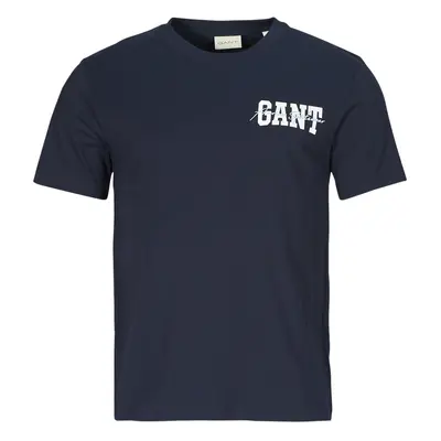 Gant ARCH SCRIPT SS T-SHIRT Rövid ujjú pólók Tengerész