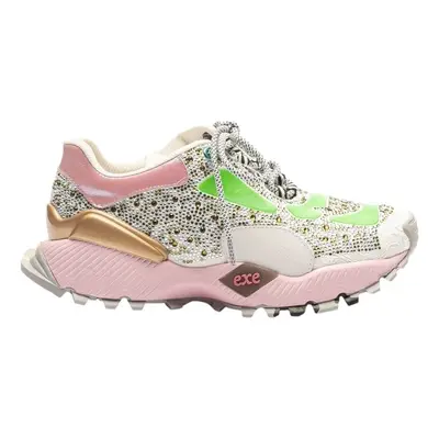 Exé Shoes EXÉ Sneakers 134-23 - Green/Pink Divat edzőcipők Sokszínű